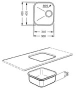 Мойка Smeg UM34 фото 2