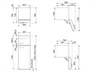 Холодильник Смег FAB30RCR3 фото Холодильник Smeg FAB30RCR3 фото