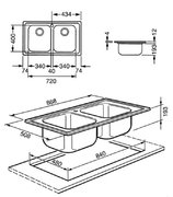 Мойка Smeg LE862 фото 2