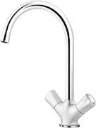 Смеситель Blanco Amona chrome/silgranit белый Смеситель Blanco Amona chrome/silgranit белый