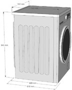 Отдельностоящая стиральная машина с паром Korting KWM 58ILS1297 S фото 4