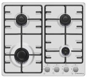 Газовая варочная панель MAUNFELD EGHE.64.3STS-EW Газовая варочная панель MAUNFELD EGHE.64.3STS-EW