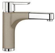 Смеситель Blanco Pylos-S chrome/Silgranit серый беж Смеситель Blanco Pylos-S chrome/Silgranit серый беж
