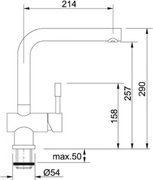 Смеситель Франке Atlas нержавеющая сталь фото 2 Смеситель Franke Atlas нержавеющая сталь фото 2
