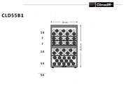 Винный шкаф Climadiff CLD55B1 фото 4