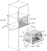 Встраиваемая микроволновая печь Fulgor Milano FCMO 4511 TM BK фото 4