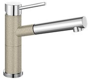 Смеситель Blanco Alta-S compact chrome/Silgranit песочный Смеситель Blanco Alta-S compact chrome/Silgranit песочный