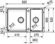 Мойка Franke BWX 120-41-27 сталь фото 4