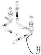 Комплект сливной арматуры для моек Blanco Delta, Mega 224813 фото