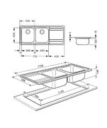 Мойка Смег LE116D фото 2 Мойка Smeg LE116D фото 2