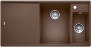 Мойка Blanco AXIA III 6 S чаша справа, доска ясень клапан-автомат InFino® мускат фото