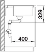 Мойка BLANCO LEGRA 6 Silgranit антрацит фото 4