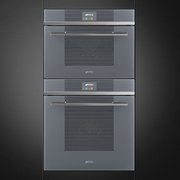 Компактный духовой шкаф с пароваркой Smeg SF4104VCS фото 4