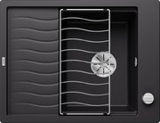 Мойка BLANCO ELON 45 S Silgranit черный, клапан-автомат фото Мойка BLANCO ELON 45 S Silgranit черный, клапан-автомат фото