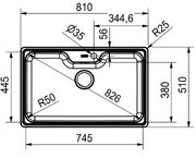 Мойка Franke BCX 610-81 TL сталь фото 2