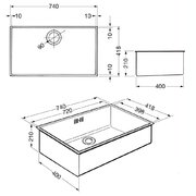 Мойка Smeg VQ72RS-2 фото 2