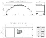 Встраиваемая вытяжка Pando GTI/810 INOX V.850 SEC фото 4