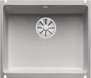 Мойка Бланко SUBLINE 500-U керамика отводная арматура InFino® серый алюминий фото Мойка Blanco SUBLINE 500-U керамика отводная арматура InFino® серый алюминий фото