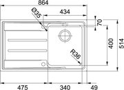 Мойка Франке ANX 211-86 крыло справа фото 2 Мойка Franke ANX 211-86 крыло справа фото 2