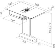 Варочная панель с вытяжкой Pando E-390/78 V.1130 ECO PLUS + KIT FCLR-AE фото 4