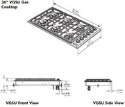 Газовая варочная панель Viking EVGSU5361SS фото 4