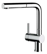 Смеситель Бланко Linus-S рычаг слева хром фото Смеситель Blanco Linus-S рычаг слева хром фото