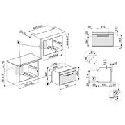 Компактный духовой шкаф с СВЧ Smeg SF4920MCN1 фото 3