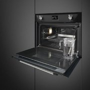 Компактный духовой шкаф с пароваркой Smeg SF4920VCN1 фото 2