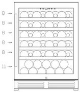 Винный шкаф Climadiff CLE51 фото 4