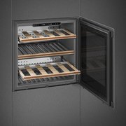 Встраиваемый холодильный шкаф для вина Smeg CVI629NR3 фото 3