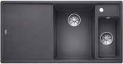Мойка Бланко AXIA III 6 S чаша справа, доска стекло клапан-автомат InFino® темная скала фото Мойка Blanco AXIA III 6 S чаша справа, доска стекло клапан-автомат InFino® темная скала фото