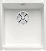 Мойка Бланко SUBLINE 375-U керамика отводная арматура InFino® матовый белый фото Мойка Blanco SUBLINE 375-U керамика отводная арматура InFino® матовый белый фото