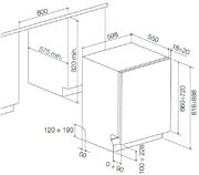Встраиваемая посудомоечная машина Fulgor Milano FDW 8291.1 фото 4