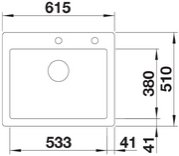 Мойка BLANCO PALONA 6 глянцевая магнолия, клапан-автомат фото 4 Мойка BLANCO PALONA 6 глянцевая магнолия, клапан-автомат фото 4
