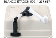 Мойка Blanco ETAGON 500-U PuraPlus глянцевая магнолия клапан-автомат InFino 525150 фото 3