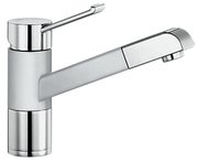 Смеситель Blanco Zenos-S chrome/Silgranit белый Смеситель Blanco Zenos-S chrome/Silgranit белый