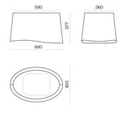 Вытяжка Falmec Mare isola 66 (450) (с системой E.ion) ECP white фото 4