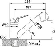Смеситель Франке 740 ваниль фото 4 Смеситель Franke 740 ваниль фото 4