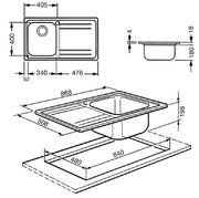 Мойка Smeg LE861S фото 3