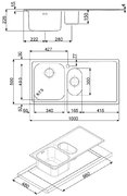 Мойка Смег LEH102D фото 4 Мойка Smeg LEH102D фото 4