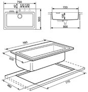 Мойка Смег VS79AL фото 2 Мойка Smeg VS79AL фото 2