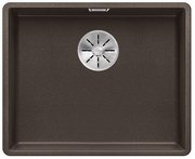 Мойка Blanco SUBLINE 500-F отводная арматура InFino® кофе фото