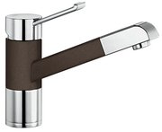 Смеситель Blanco Zenos-S chrome/Silgranit кофе Смеситель Blanco Zenos-S chrome/Silgranit кофе