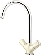 Смеситель Бланко Amona chrome/silgranit белый фото 2 Смеситель Blanco Amona chrome/silgranit белый фото 2