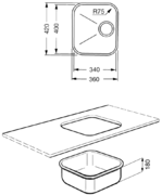 Мойка Smeg UM34RA2 фото 2
