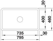 Мойка BLANCO VILLAE Single глянцевый белый фото 4 Мойка BLANCO VILLAE Single глянцевый белый фото 4