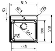 Мойка Franke BCX 610-51 TL сталь фото 2