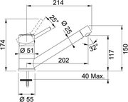 Смеситель Франке Sinta хром/графит фото 2 Смеситель Franke Sinta хром/графит фото 2