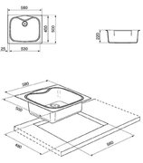 Мойка Смег LSE58P фото 2 Мойка Smeg LSE58P фото 2