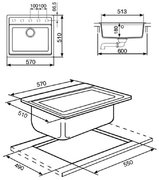 Мойка Смег VC57N фото 2 Мойка Smeg VC57N фото 2